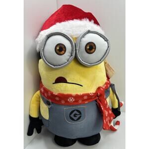 20” Holiday Greeter-Tom with Scarf & Candy Cane-OPP Universal New Minions Read